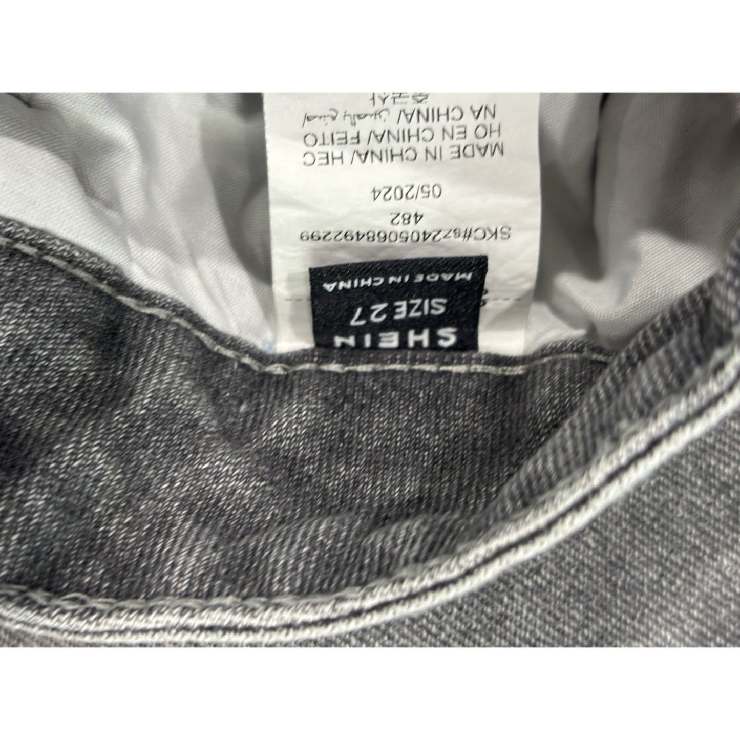 SHEIN Gray Wide Leg Jeans Size 27