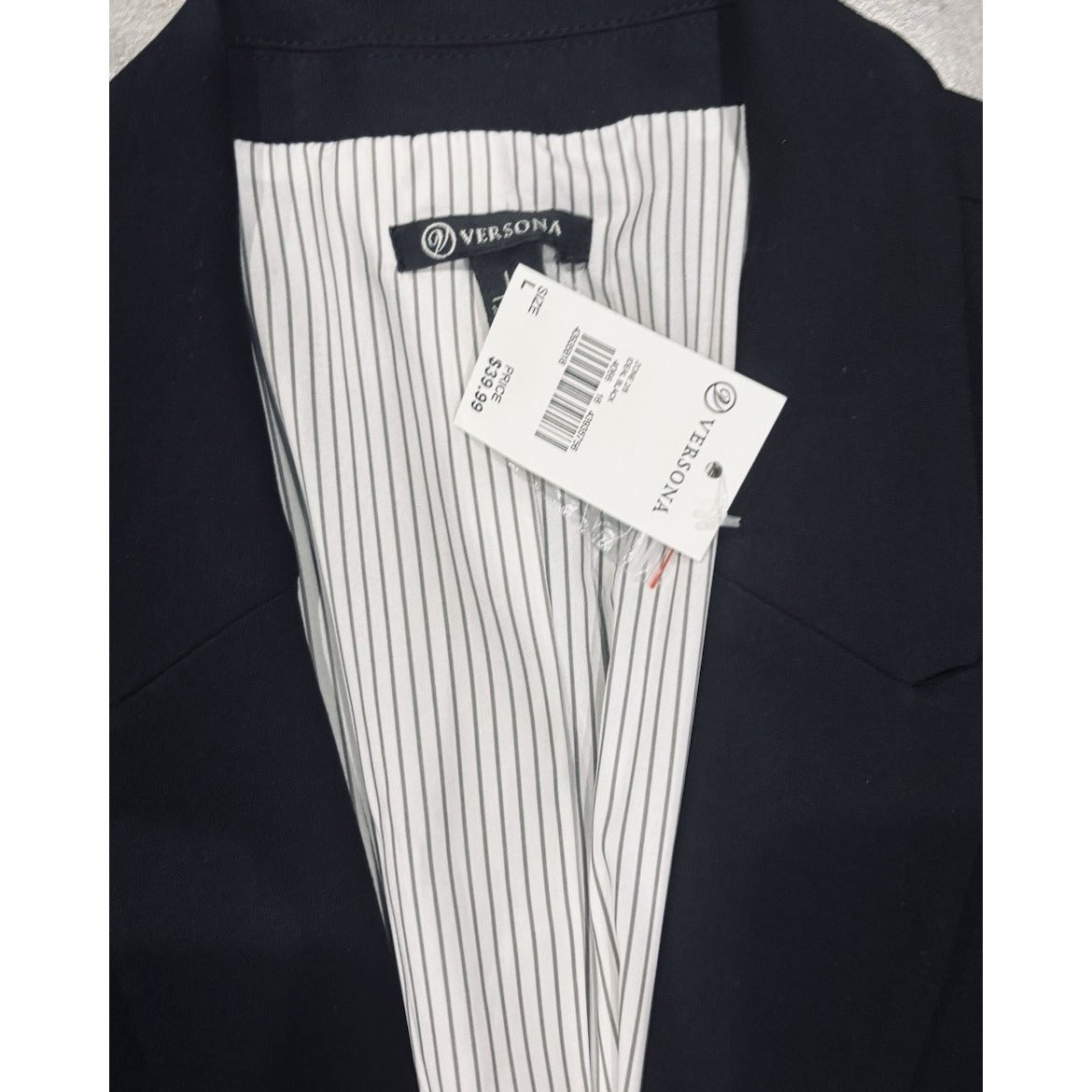 Versona Ideal Black One Button Blazer NWT Size Large