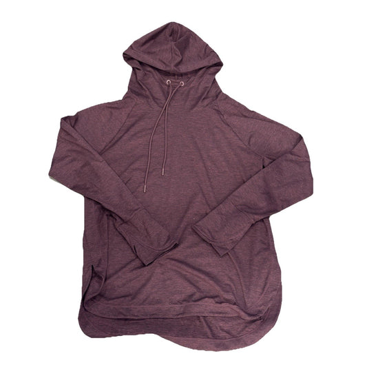 Athleta Hoodie Women’s Maroon Long Sleeve Sweatshirt Pullover High Neck Sz XL
