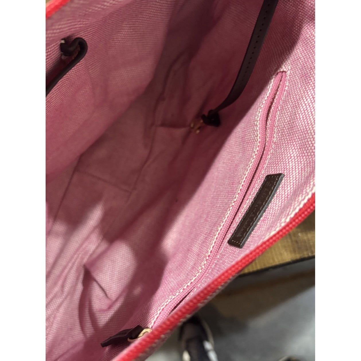 Dooney And Bourke Red Canvas Monogram Purse NWOT