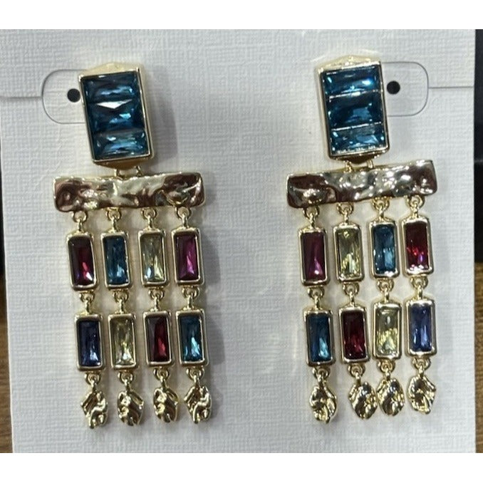 NEW Kendra ScottMulti Jewel Toned Jack Statement Earrings