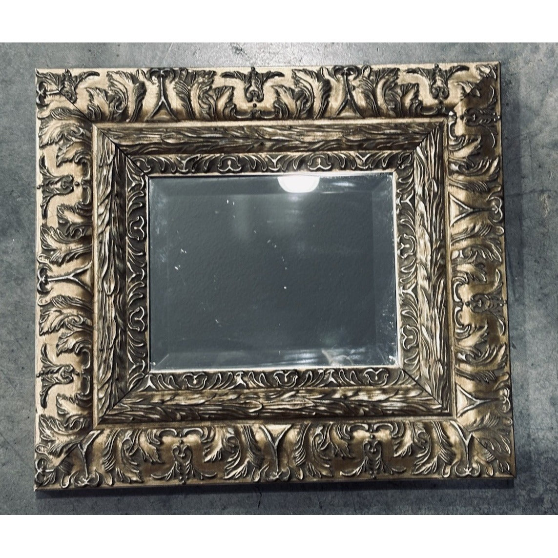 Gold Ornate Framed Mirror Wall Art 16in x 18in