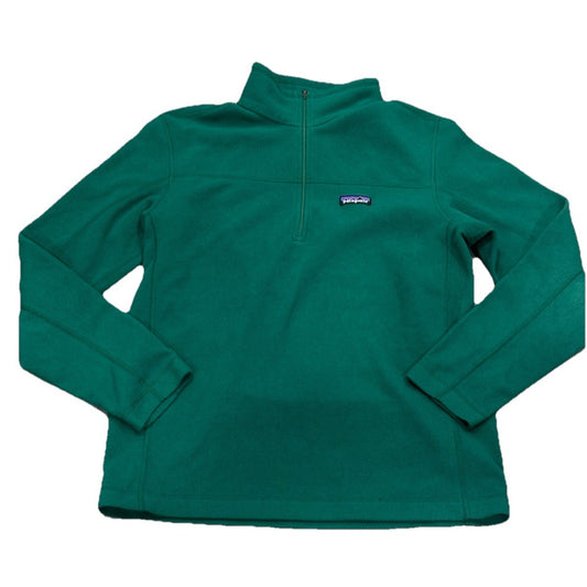 Patagonia Men's Fleece Pullover Forrest Green Quarter Zip Size Medium