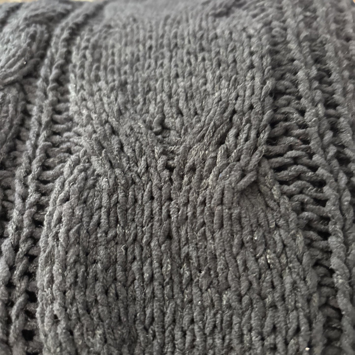 Love Tree Long Black Cardigan Cable Size M