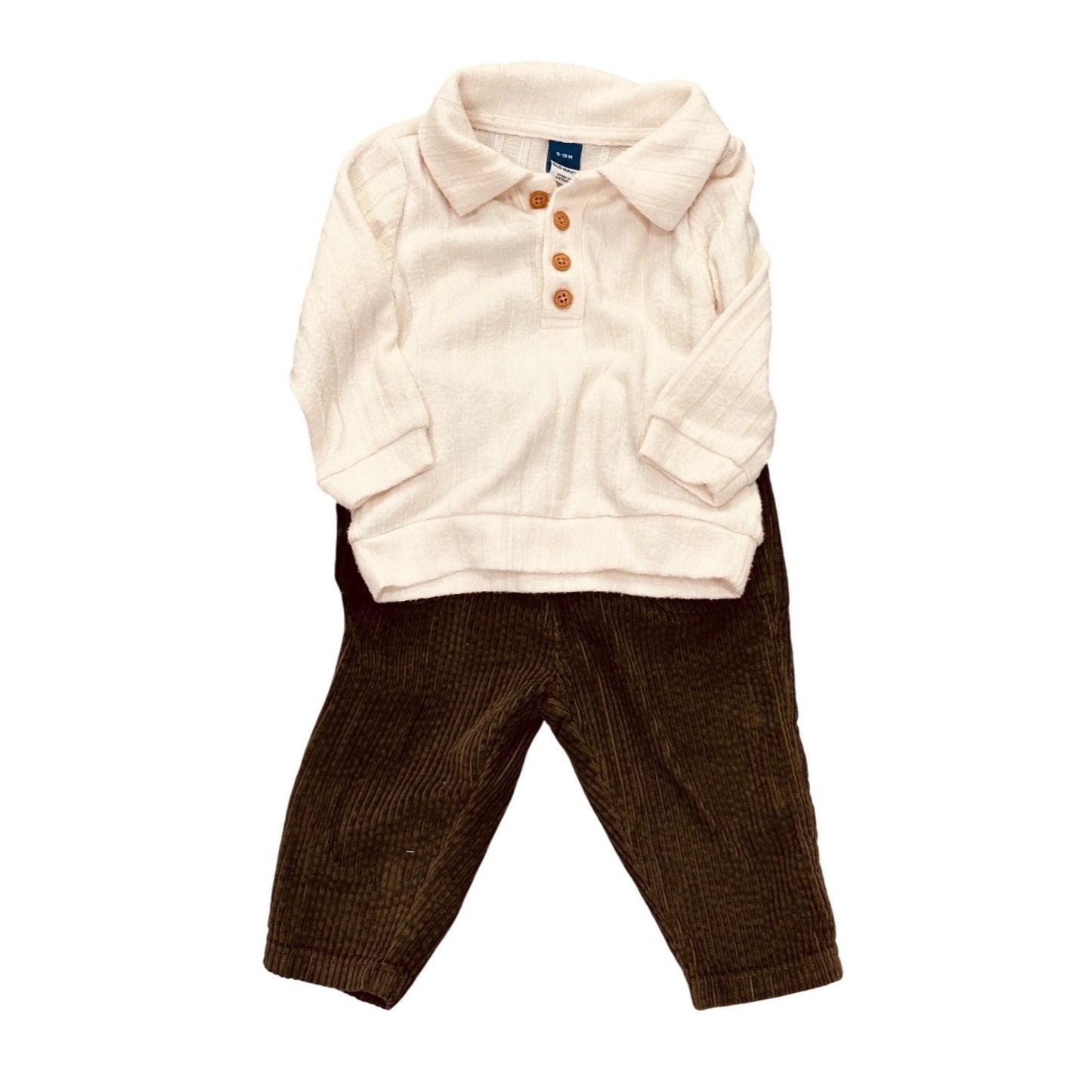Baby Boys Mayhem Romper & Pants Set With Old Navy Top 9 months