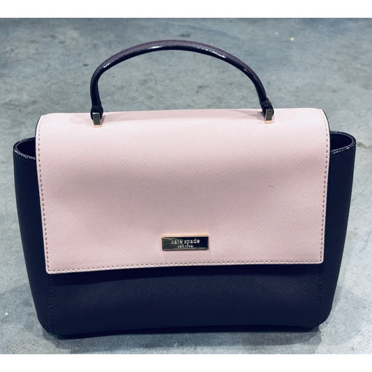 kate spade saffiano Top Handle Color Block Bag Pink And Mauve