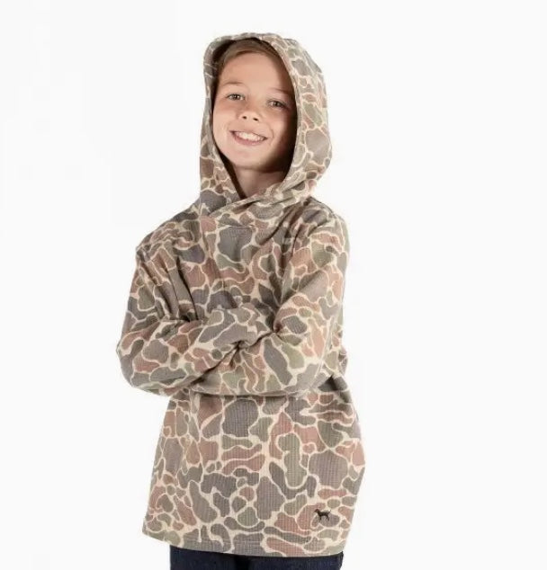 Simply Southern Youth Faded Thermal Hoodie