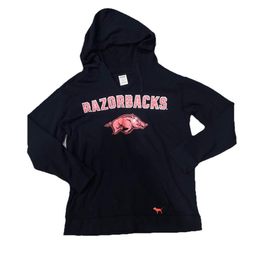 Pink By Victoria Secrets Arkansas Razorback Hoodie Size Medium