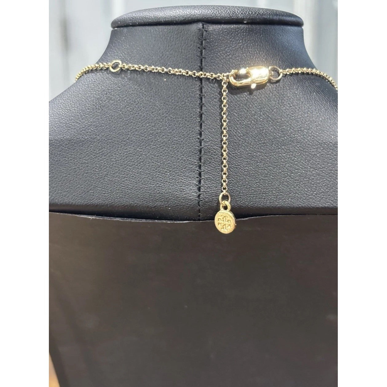 Tory Burch Gold And White Mother If Pearl Hexagon Necklace