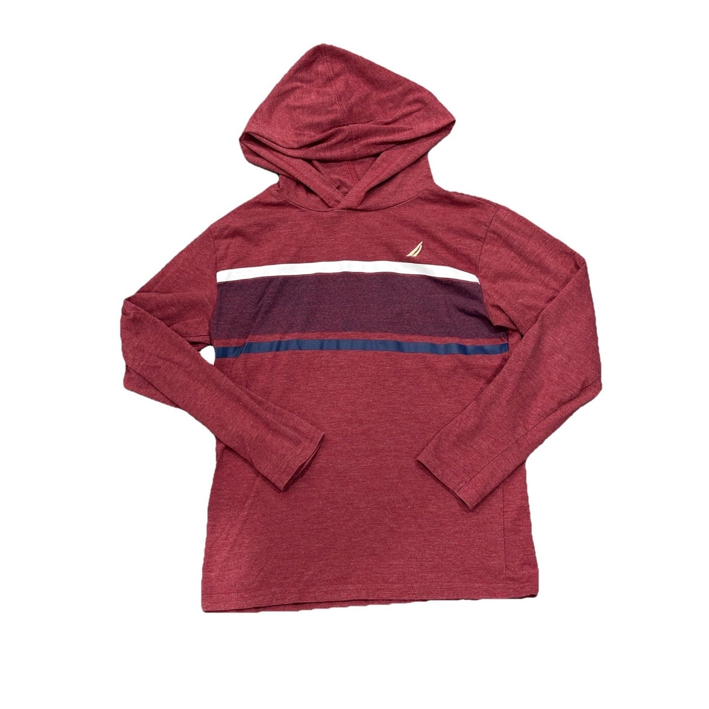 Nautica Boys Long Sleeve Shirt T-shirt Hoodie Size M