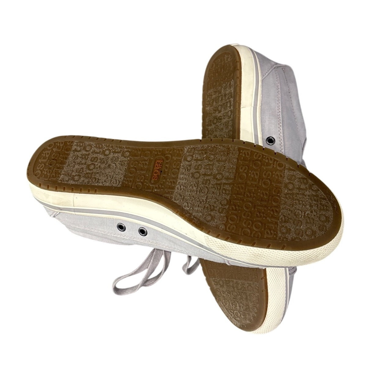 Taos Womens Canvas Sneakers Gray Size 8