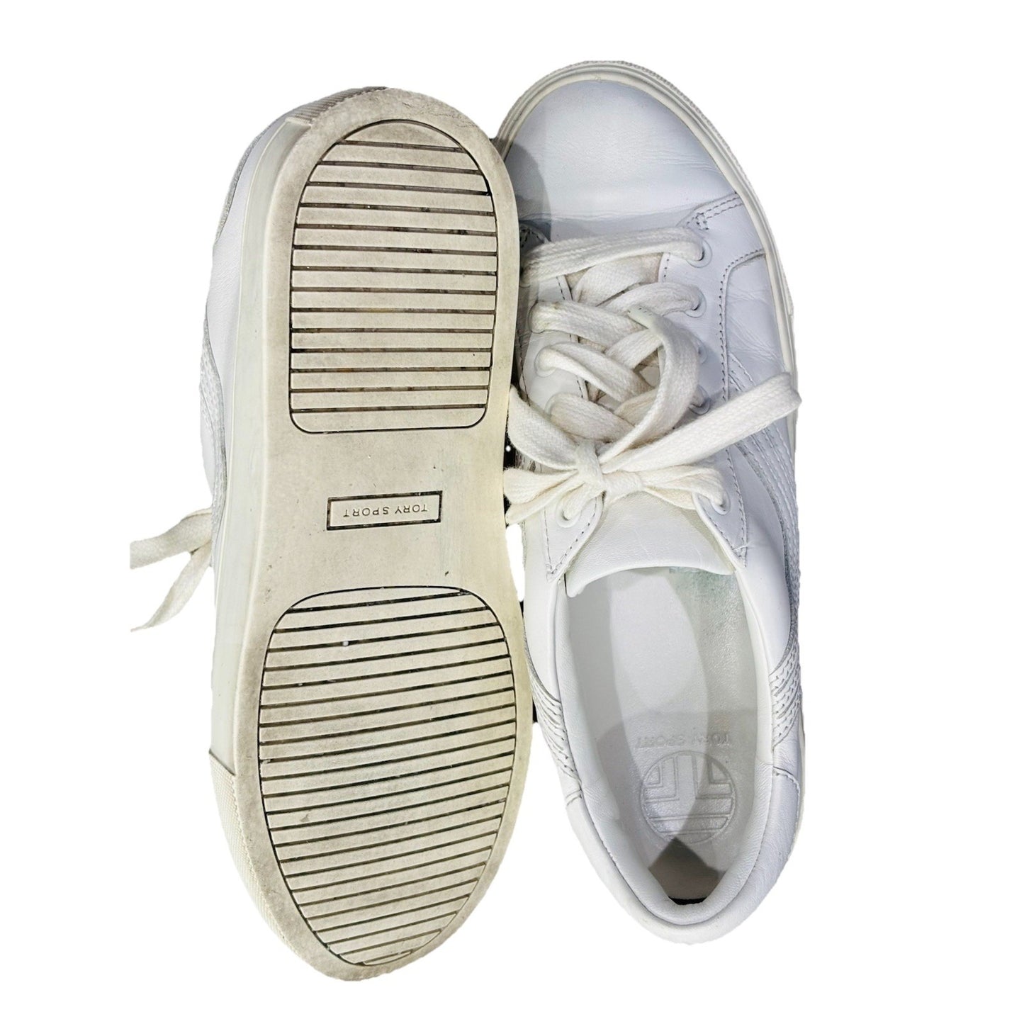 TORY BURCH SPORT white leather Sneakers Size 5.5