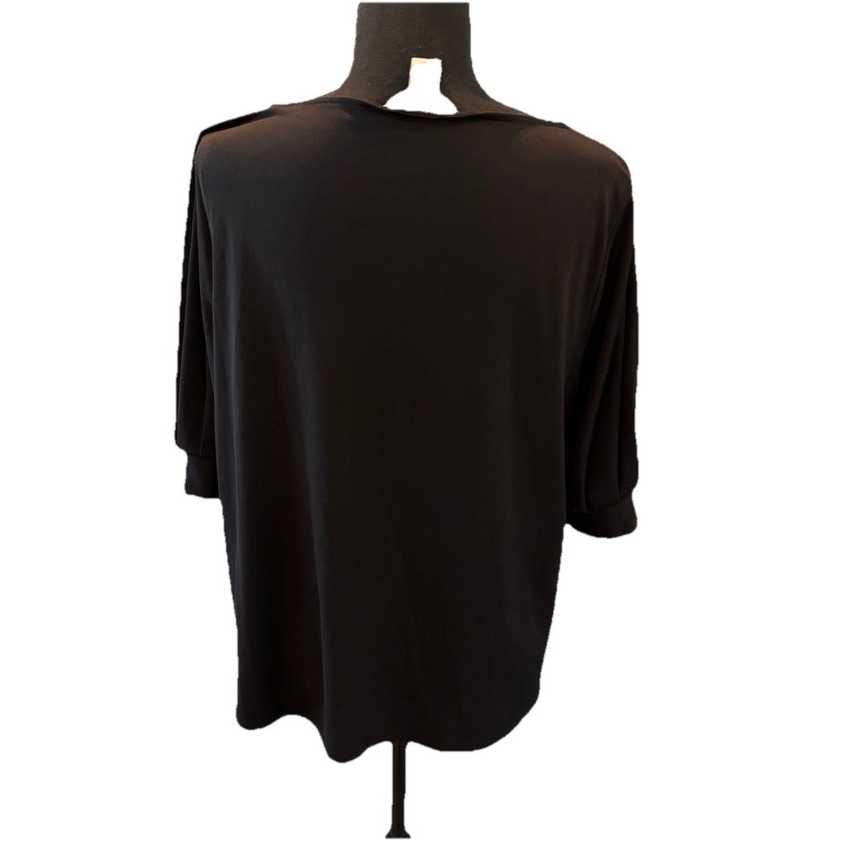 H&M Black Short Sleeve Blouse Size Large