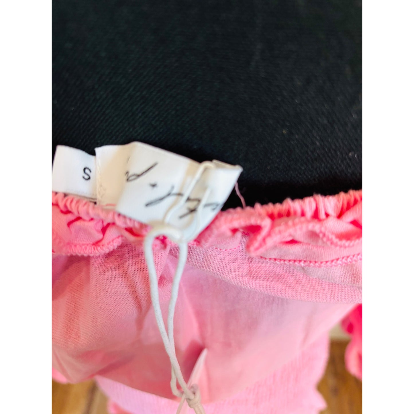 Petal & Pup Pink Ruffle Off-Shoulder Dress S