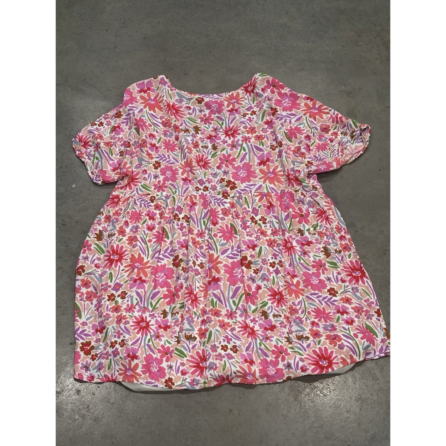 Andree By Units Floral Dress Pink Size 1X