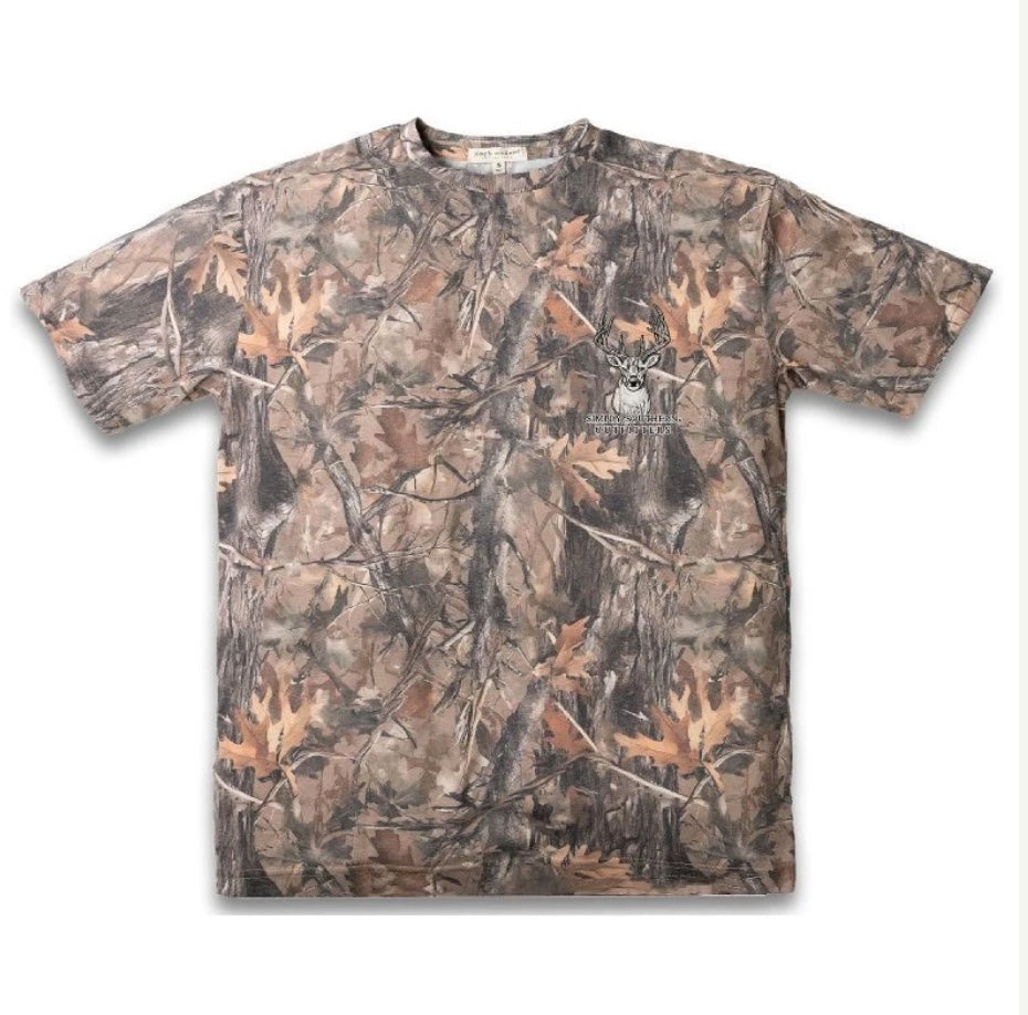 Simply Southern Large Deer Natural Camo Tee