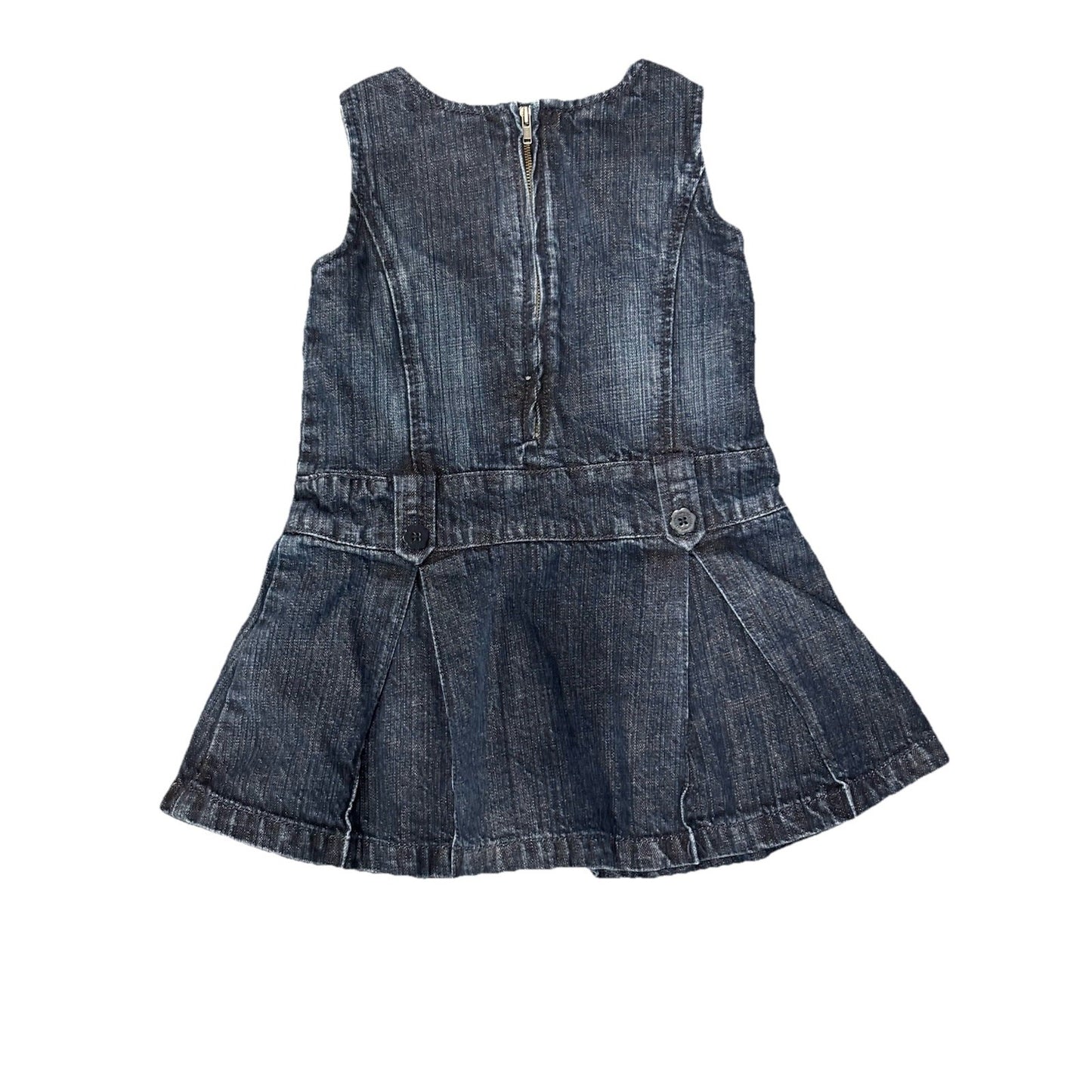 BabyGap Toddler Girl Size 3T Denim Tank Dress Drop Waist Sleeveless Jumper