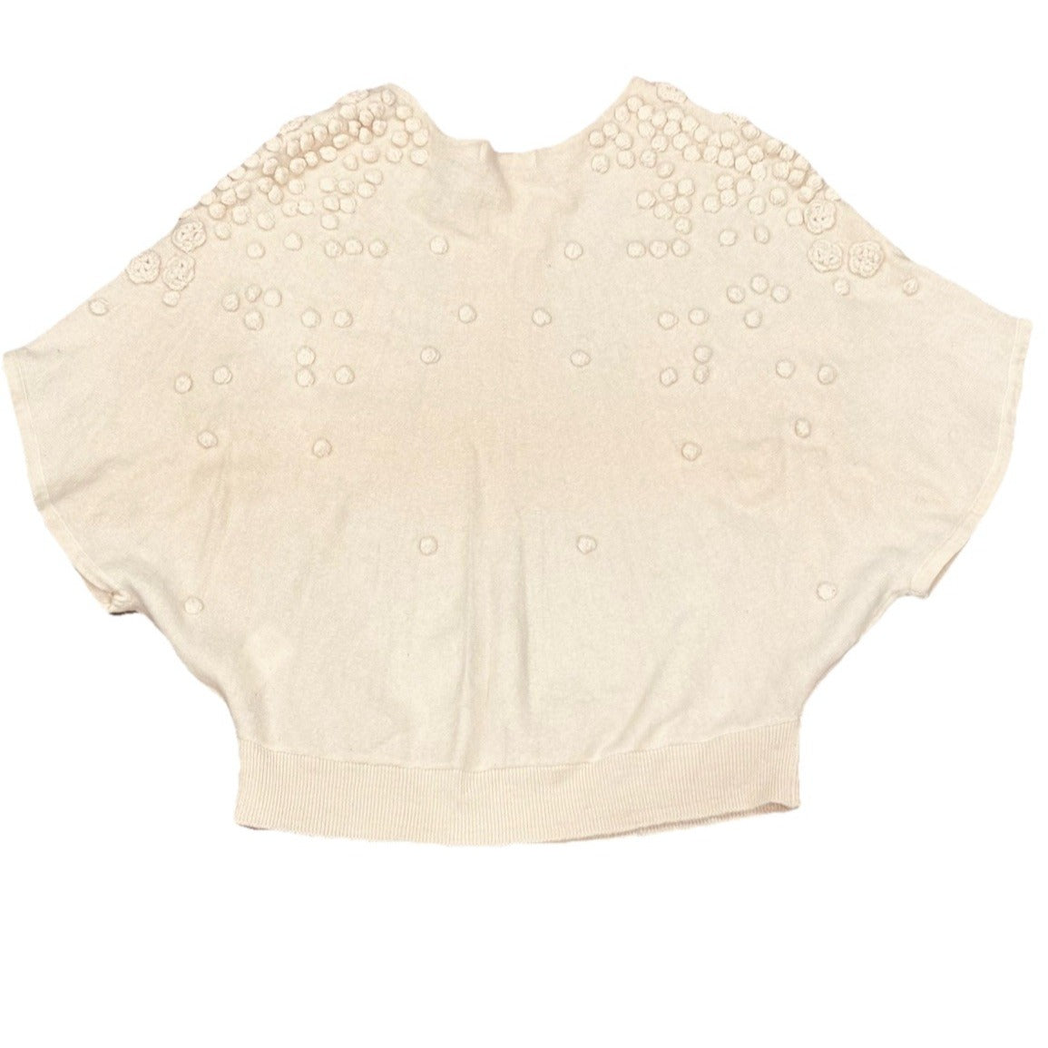 Anne Fontaine Sweater Cream Size 38 US Size 10 Laine Wool