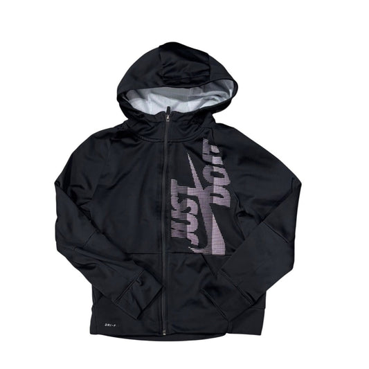 Nike Boys Dri-Fit Black Hoodie Jacket With Hood & Logo Design