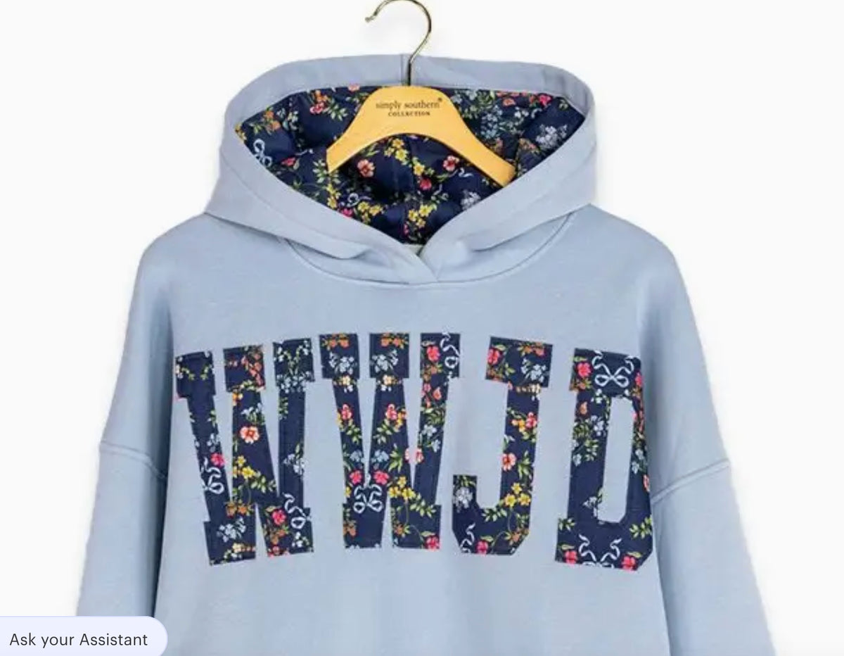 Simply Southern WWJD Embroidered HOODY