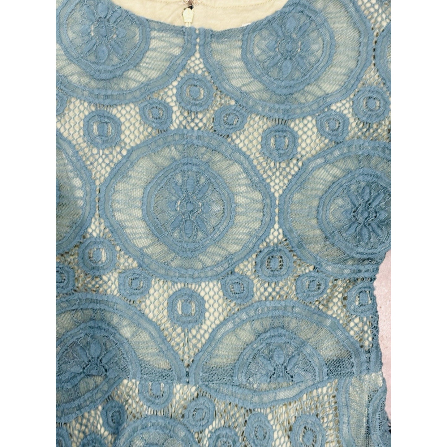 Mia Joy Joyfolie Girls Turquoise Lace Dress Size 12 Boho