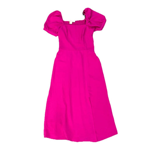 Monteau Los Angelas Hot Pink Puffed Sleeve Dress Size XS