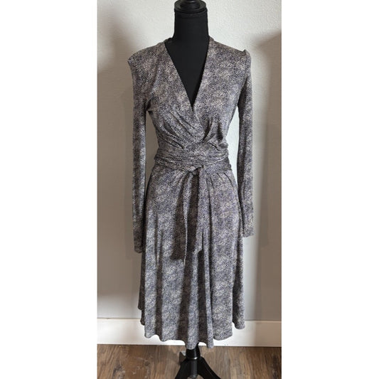 Tory Burch 100% Silk Wrap Tie Belt Dress Size Small