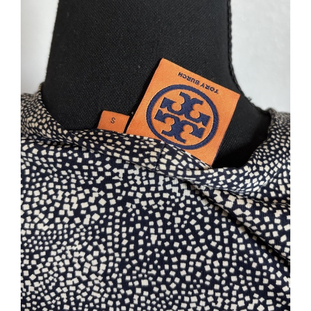 Tory Burch 100% Silk Wrap Tie Belt Dress Size Small