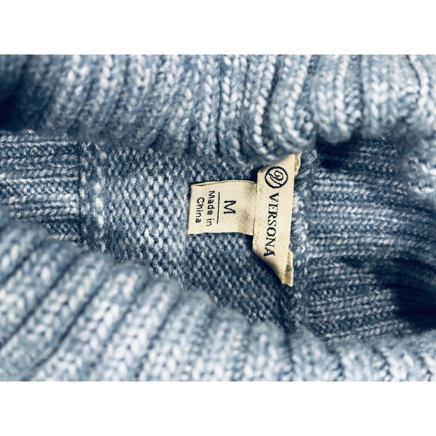 Versona Woman’s Blue Sweater Dress Size M