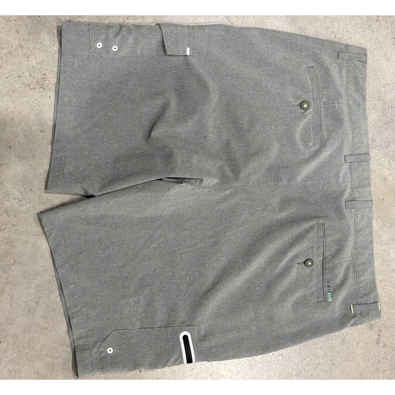 Tommy Bahama Cargo Shorts Gray IslandZone Quick Dry UPF 30+ Chino Stretch Sz 40