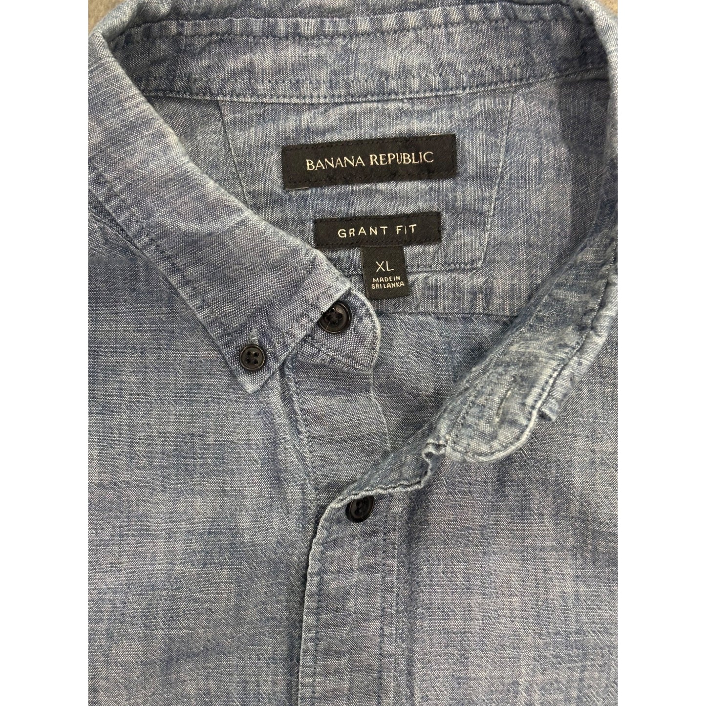 Banana Republic Mens Grant Fit Long Sleeve Button-Up Shirt XL