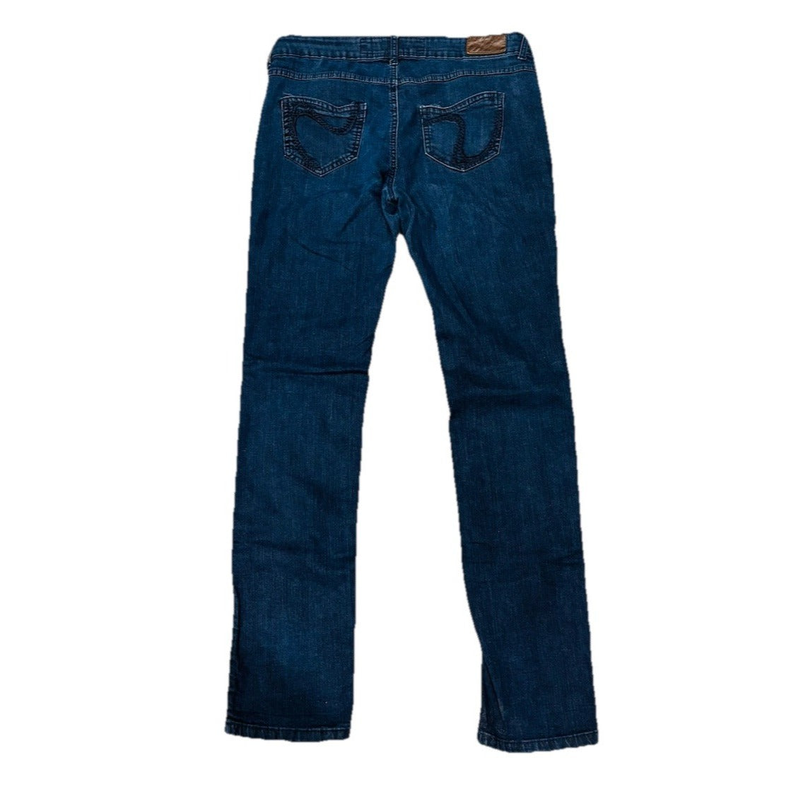 Soho Babe Women's Juniors Size 11 Blue Slim Dark Wash Stretch Denim Jean