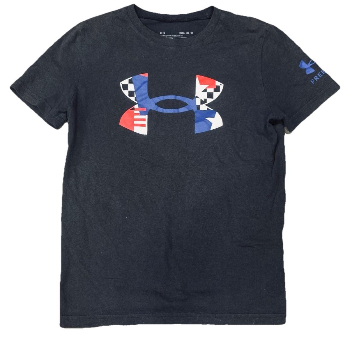Under Armour Boys' Freedom T-Shirt Black Youth Medium