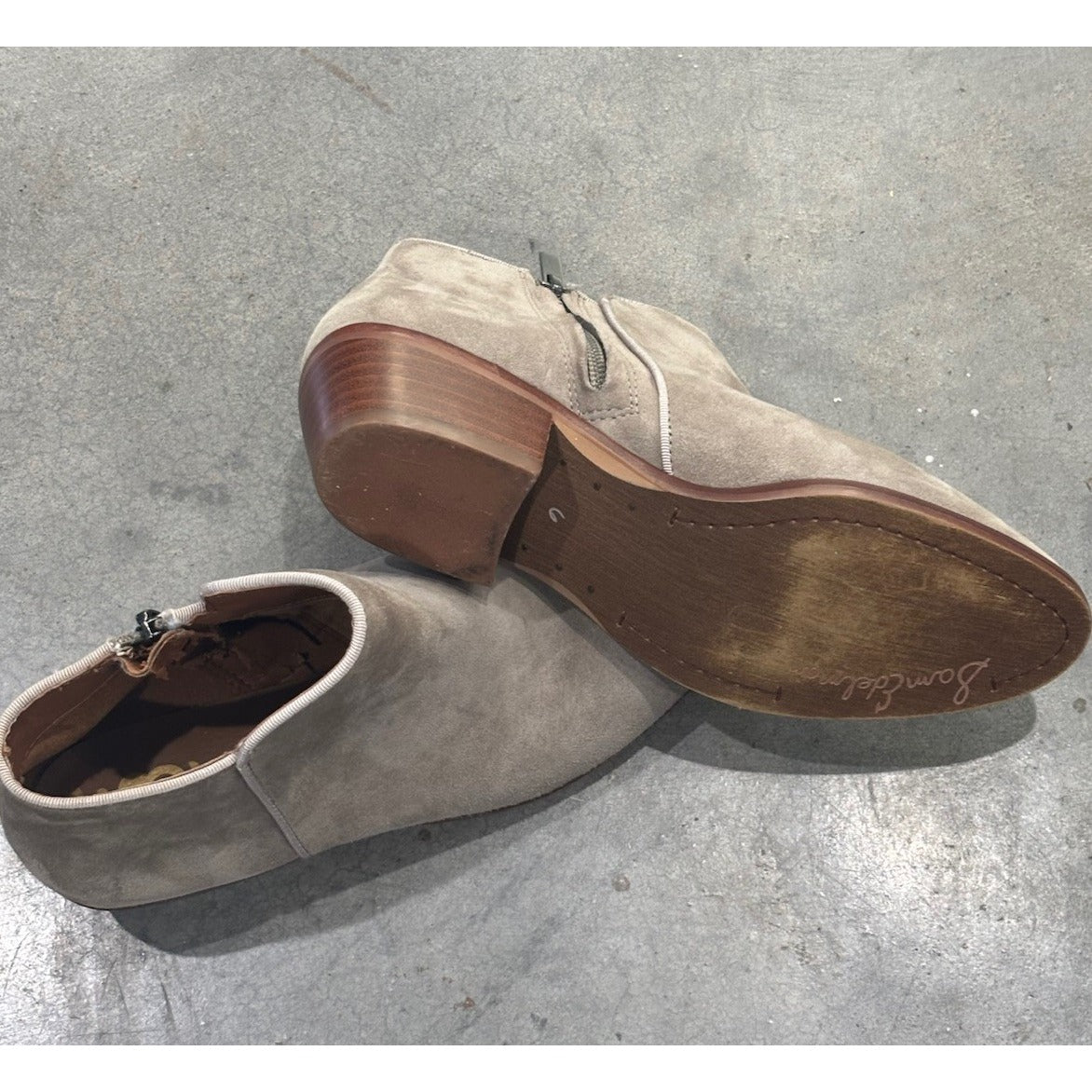 Sam Edelman Petty Women's Tan Putty Suede Ankle Bootie Size 6