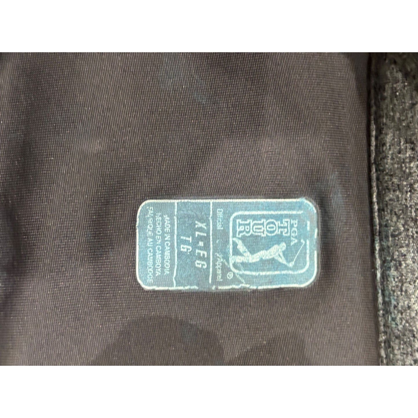 PGA Tour Mens Heather Gray Quarter-Zip Pullover