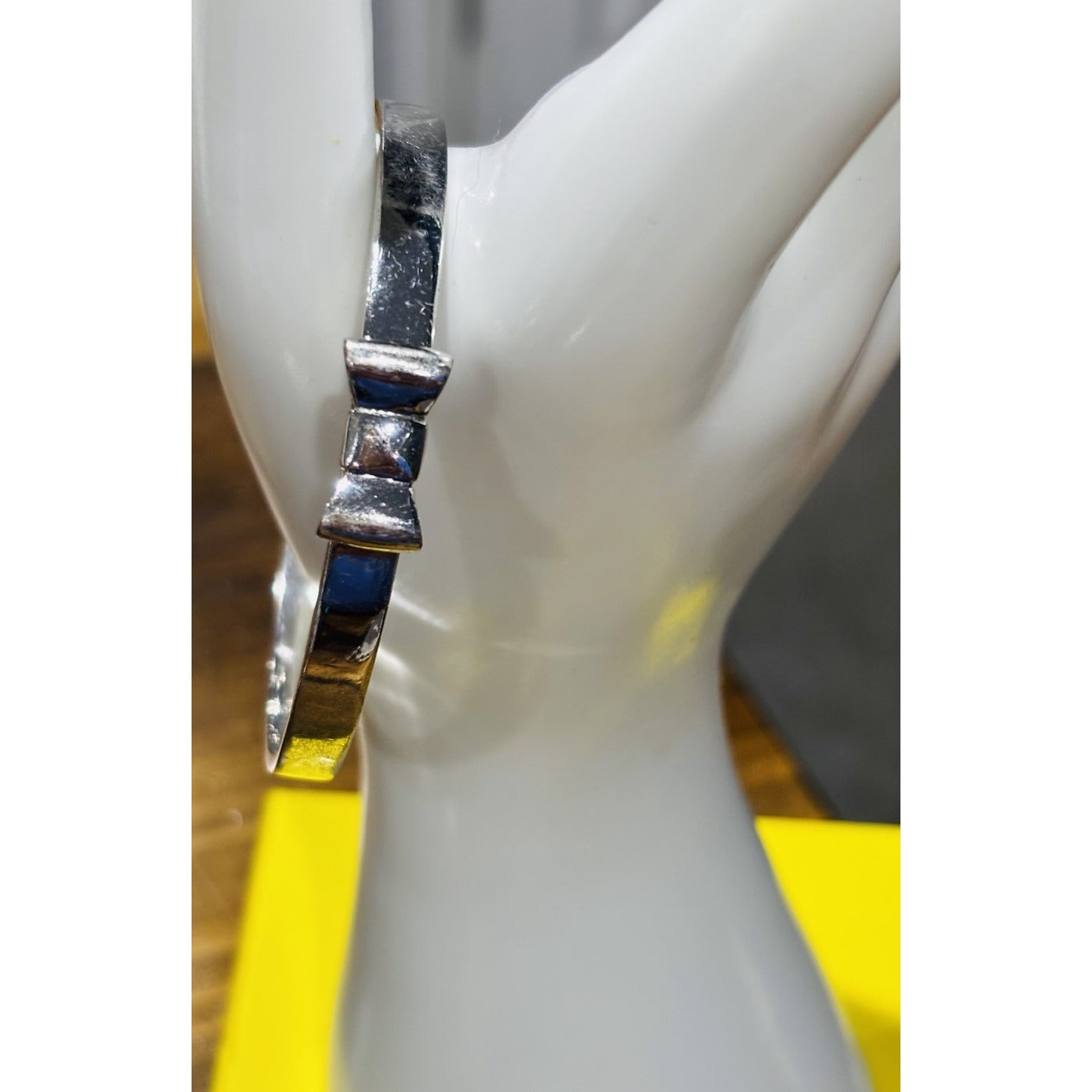 Kate Spade New York Take A Bow Bangle Bracelet, Silver