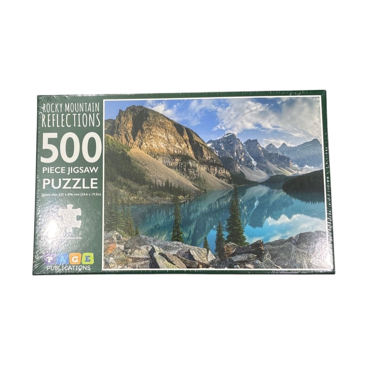 New 500 Piece Jigsaw Puzzle Rocky Mountain Reflections by Page Publications