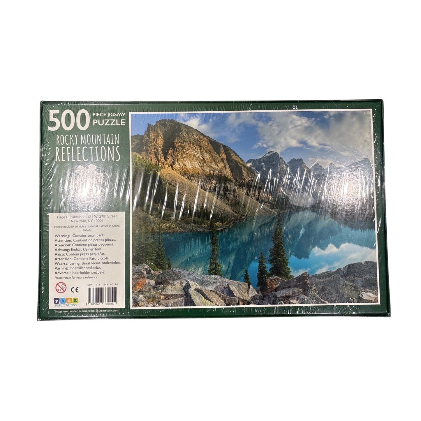 New 500 Piece Jigsaw Puzzle Rocky Mountain Reflections by Page Publications