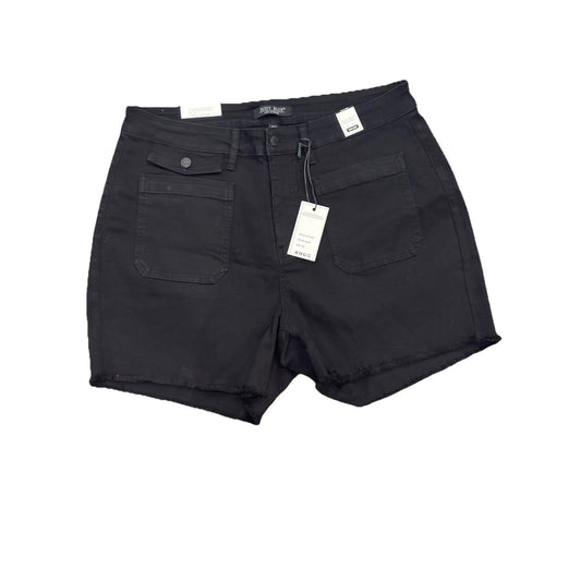 Judy Blue Cargo Patch Pocket Black Denim Jean Shorts Size 3XL