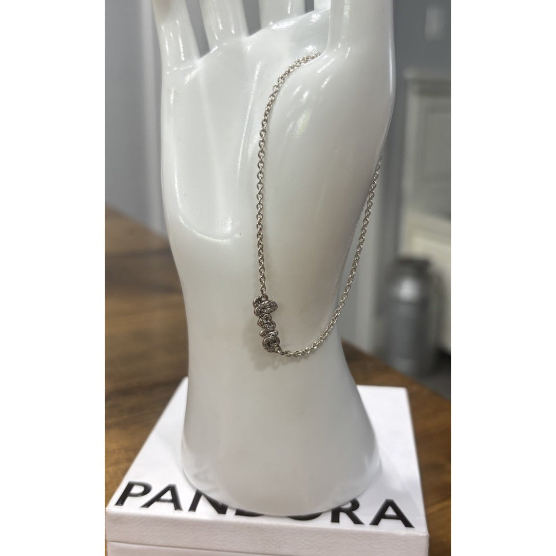 Pandora S925 Signature Of Love Bracelet 7 Inches