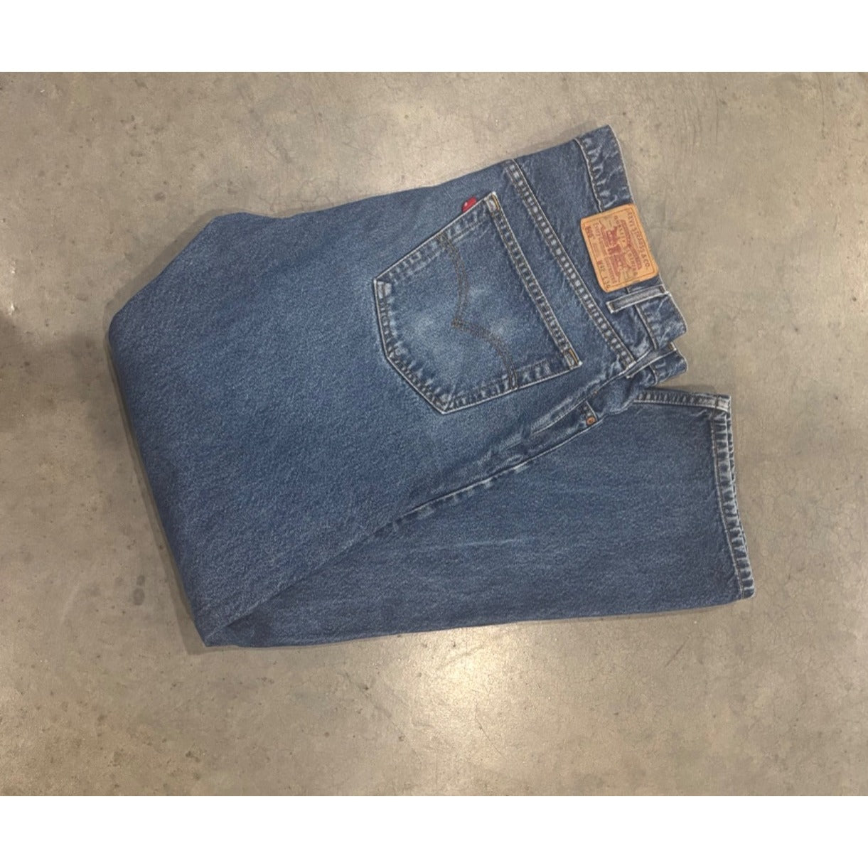 Levis 505 Regular Fit Blue Denim Jeans W42 L34