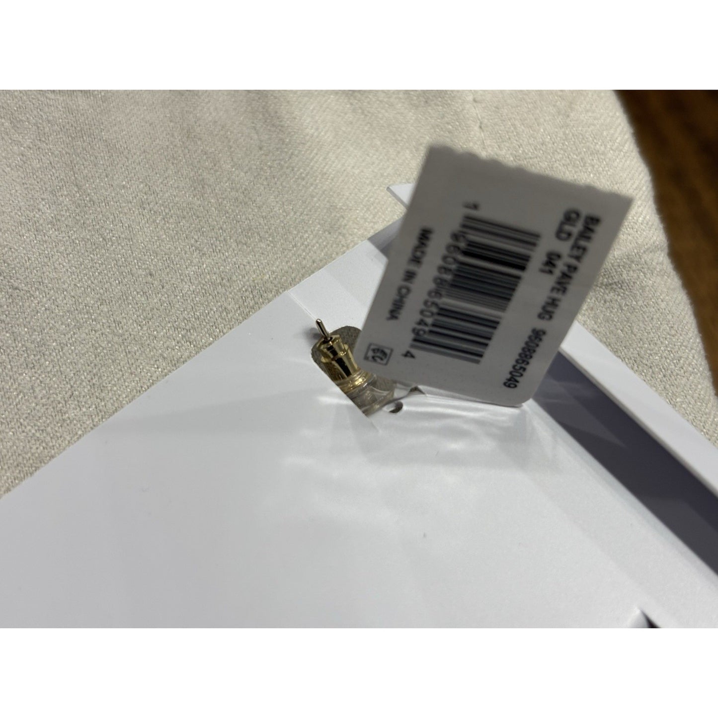 NEW Kendra Scott Bailey 14K Gold Plated Pave Huggie Earrings -Black Crystal, NWT