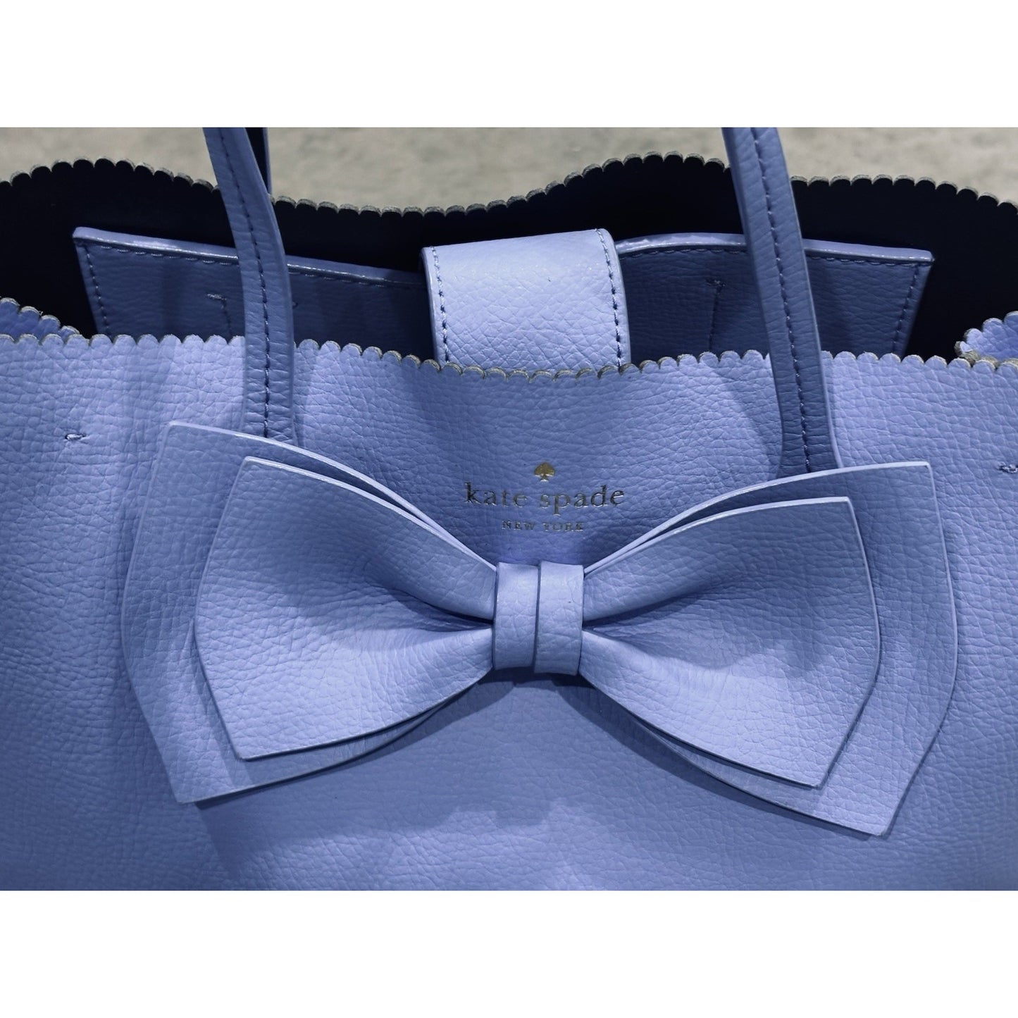 Kate Spade Vanderbilt Giorgia Purse In Periwinkle Bow