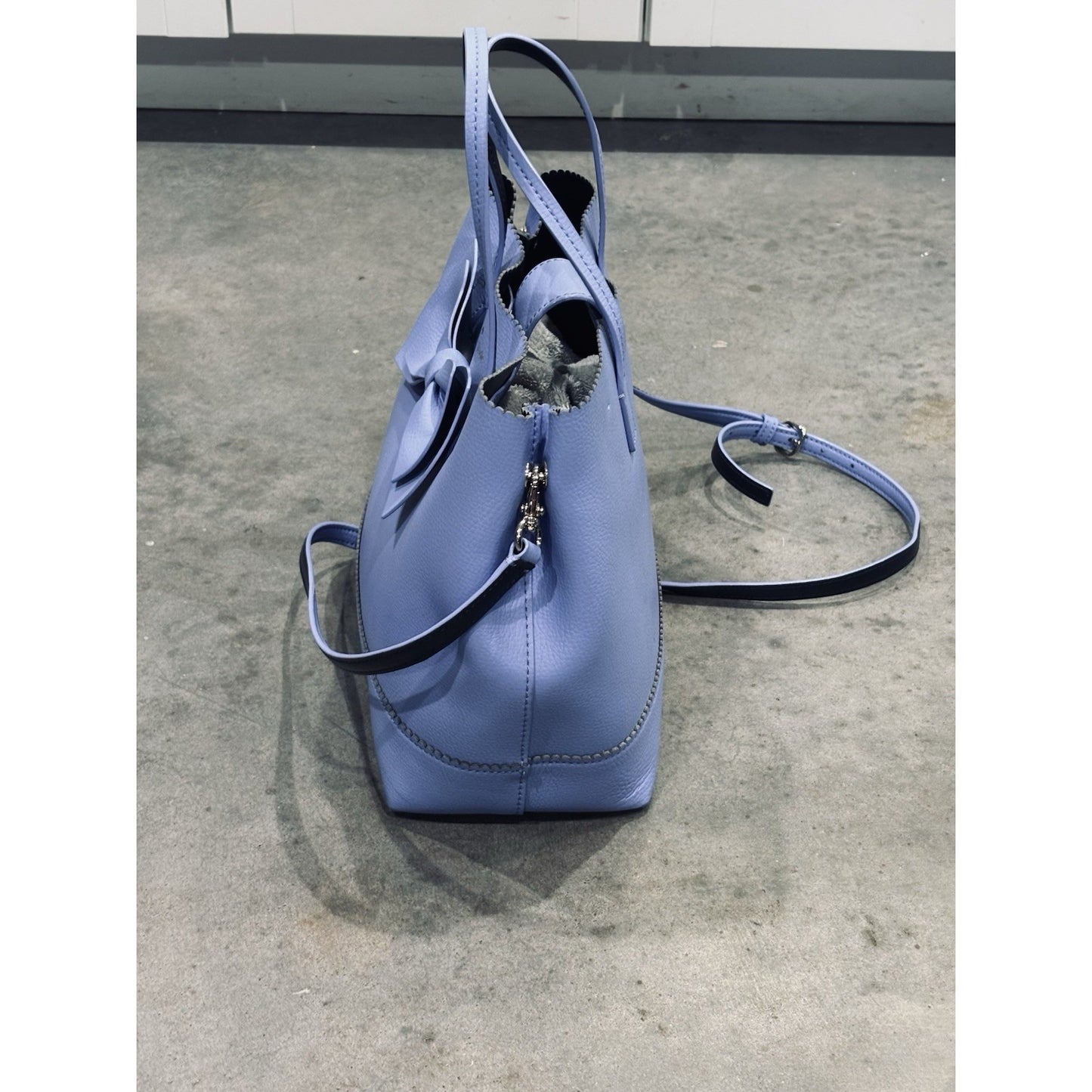 Kate Spade Vanderbilt Giorgia Purse In Periwinkle Bow