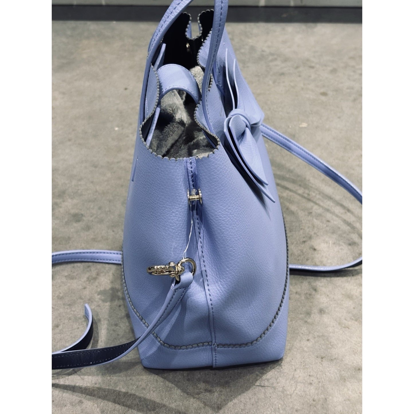 Kate Spade Vanderbilt Giorgia Purse In Periwinkle Bow
