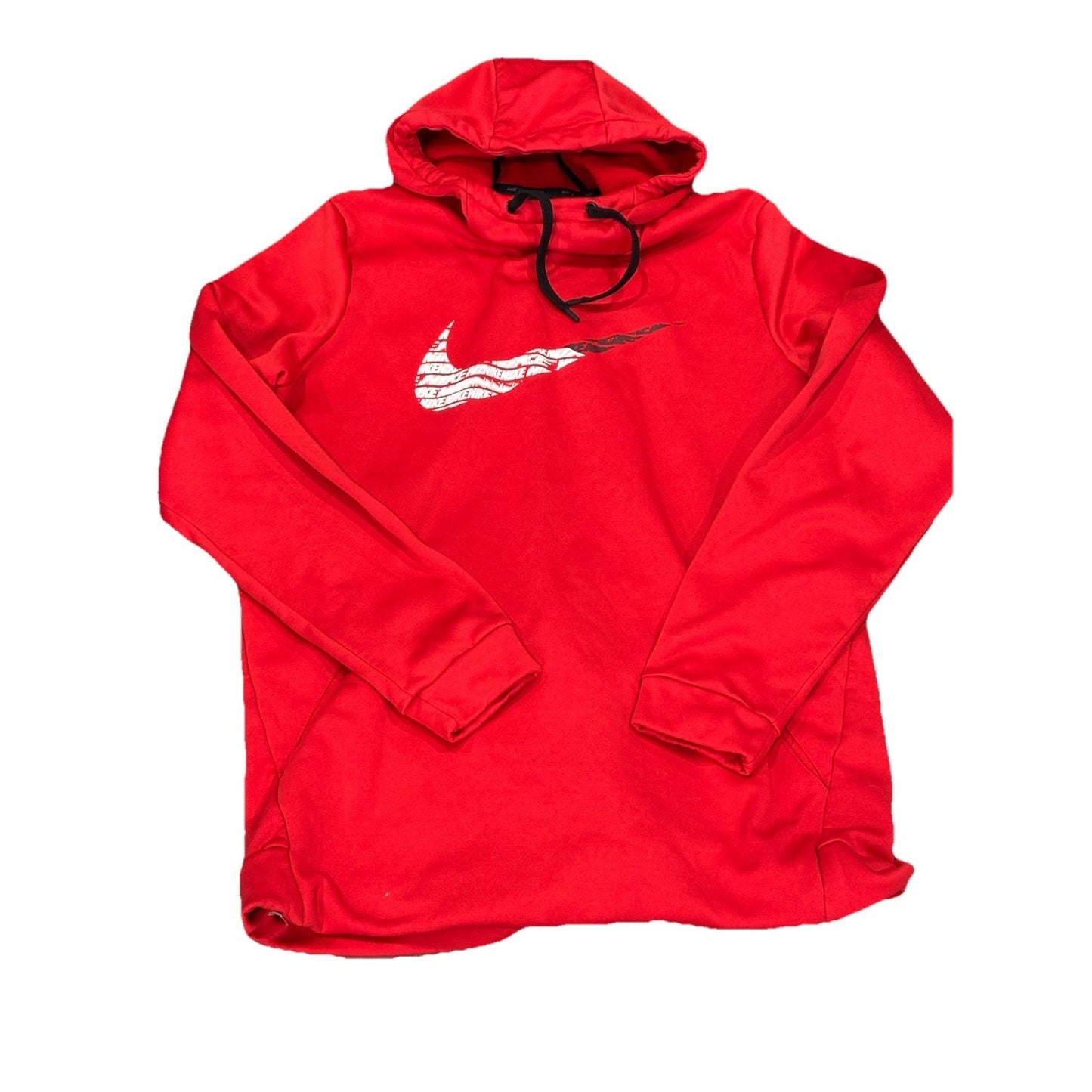 Nike Mens Therma Fleece Pullover GFX 2 Hoodie BV2784 Red Size XL Sweatshirt