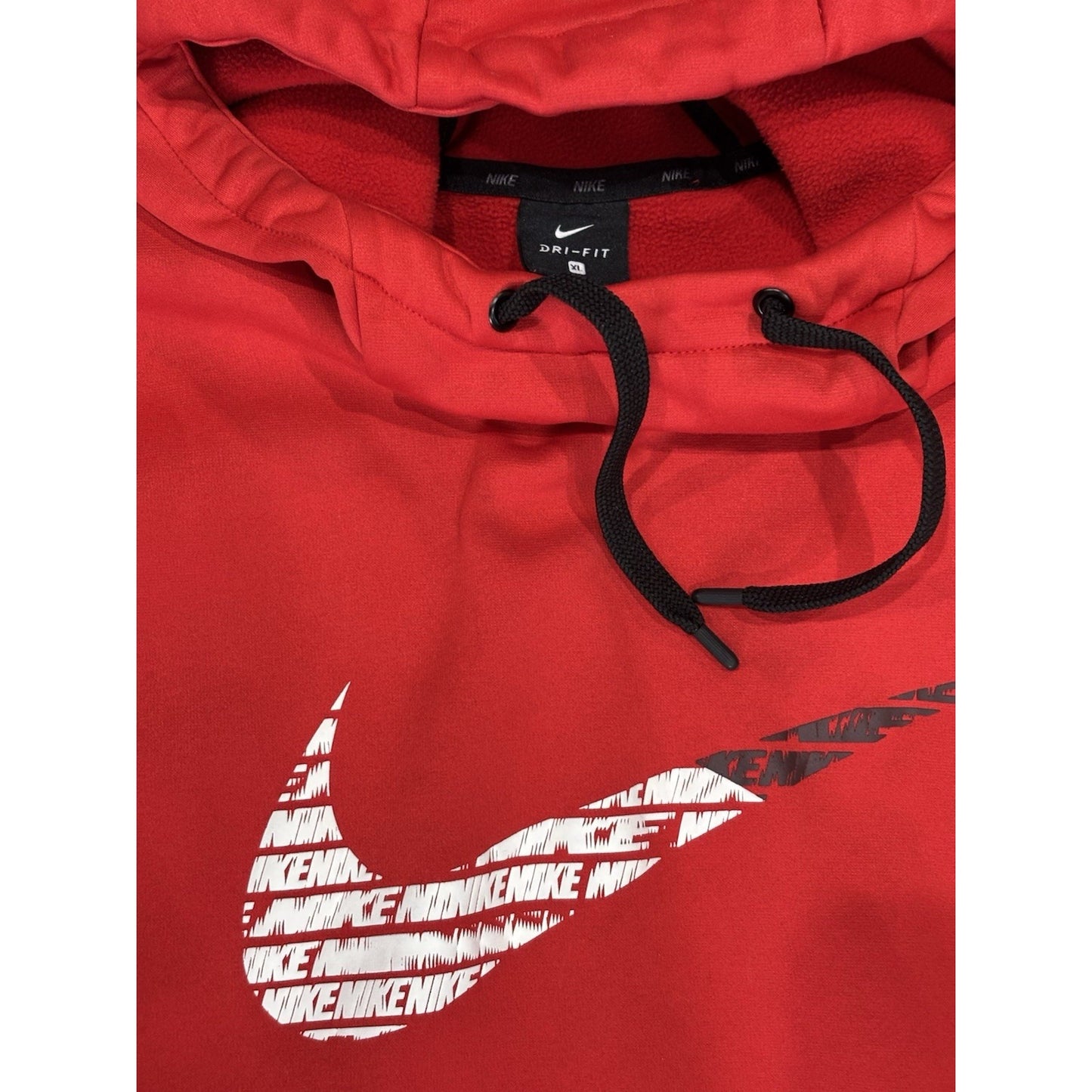 Nike Mens Therma Fleece Pullover GFX 2 Hoodie BV2784 Red Size XL Sweatshirt