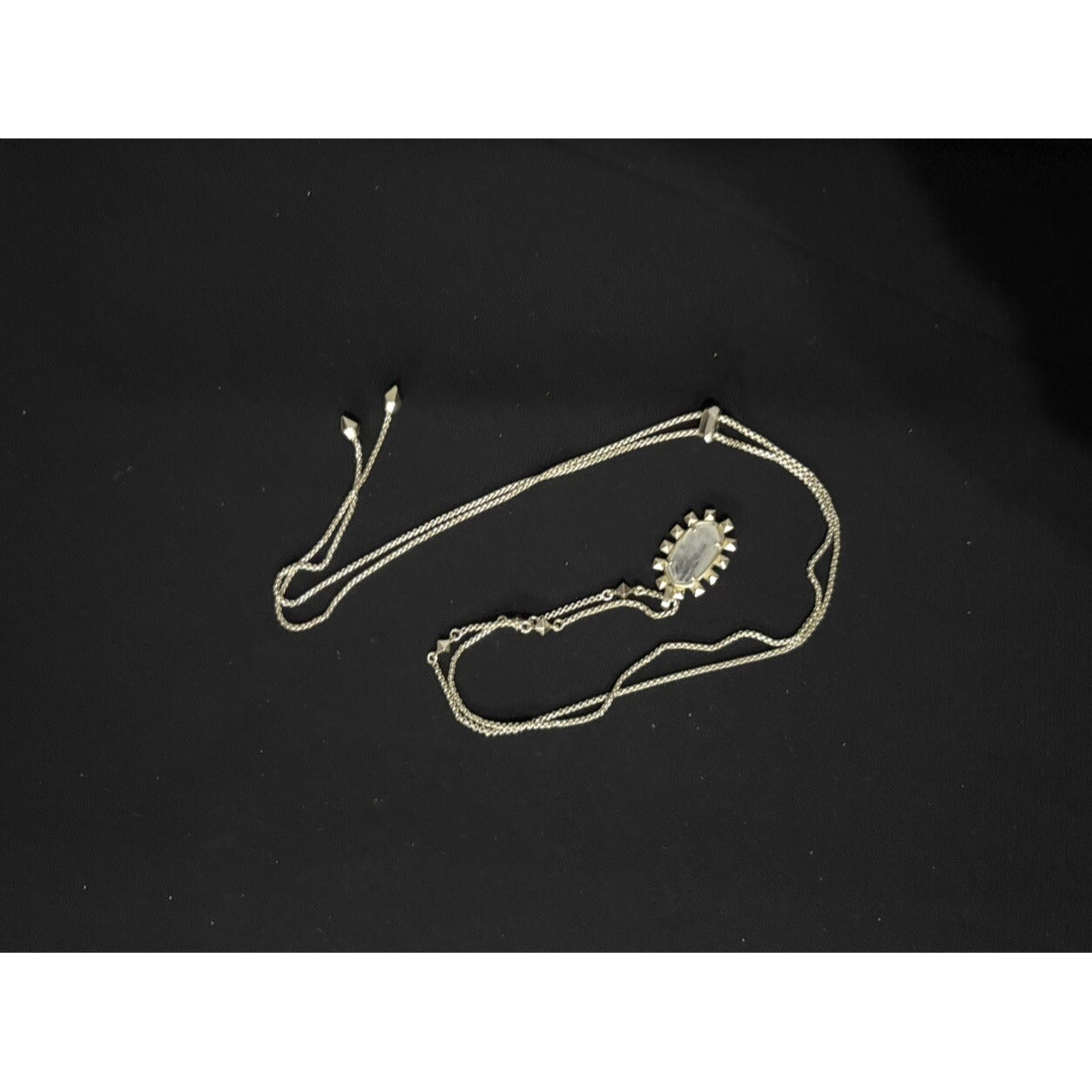 Kendra Scott Piper Pendent In Gold With Clear Stone