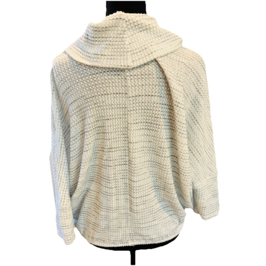 Green Envelope white gray lightweight cowl neck knit top sweater Women Large