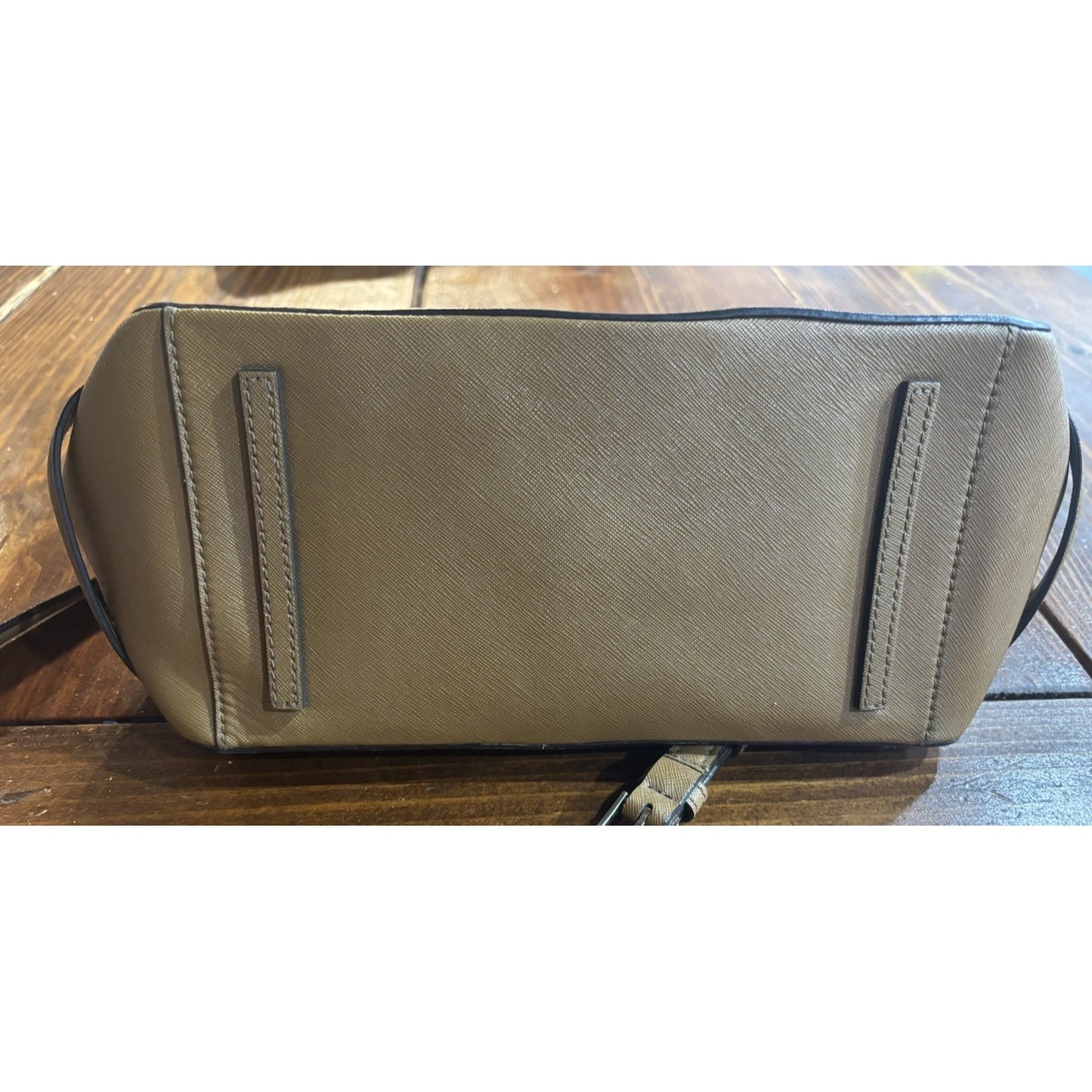 Tory Burch Robinson Brown Double Zip Tote